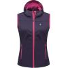 imageLittle Donkey Andy Womens Lightweight Softshell Vest Windproof Sleeveless Jacket for Running Hiking TravelPurple With Hood