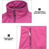 imageLittle Donkey Andy Womens Lightweight Softshell Vest Windproof Sleeveless Jacket for Running Hiking TravelRose