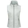 imageLittle Donkey Andy Womens Lightweight Softshell Vest Windproof Sleeveless Jacket for Running Hiking TravelWhite With Hood