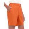 imageLittle Donkey Andy 8 Inch Inseam Golf Shorts for Women Quick Dry Lightweight Shorts for Hiking Travel Casual7 Orange