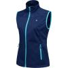 imageLittle Donkey Andy Womens Lightweight Softshell Vest Windproof Sleeveless Jacket for Running Hiking TravelBlue