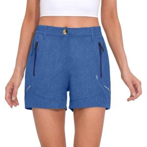 imageLittle Donkey Andy Womens 35 Inches Lightweight Stretch Quick Dry Shorts for Running Hiking GolfBlue Heather