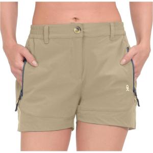 imageLittle Donkey Andy Womens 35 Inches Lightweight Stretch Quick Dry Shorts for Running Hiking GolfKhaki