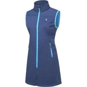 imageLittle Donkey Andy Womens Lightweight Softshell Vest Windproof Sleeveless Jacket for Running Hiking TravelBluelong