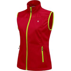 imageLittle Donkey Andy Womens Lightweight Softshell Vest Windproof Sleeveless Jacket for Running Hiking TravelRed