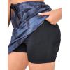 imageLittle Donkey Andy Womens Athletic Skort Skirts UPF 50 Quick Dry Golf Tennis Causal Skirt with Pockets10black Floral