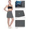 imageLittle Donkey Andy Womens Athletic Skort Skirts UPF 50 Quick Dry Golf Tennis Causal Skirt with Pockets8dark Grey