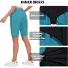 imageLittle Donkey Andy Womens Lightweight Breathable Hiking Shorts QuickDry Golf Shorts with Zipper Pockets AirHoles TechBluebrid Heather