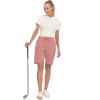 imageLittle Donkey Andy Womens Lightweight Breathable Hiking Shorts QuickDry Golf Shorts with Zipper Pockets AirHoles TechBurnt Coral Heather