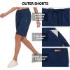 imageLittle Donkey Andy Womens Lightweight Breathable Hiking Shorts QuickDry Golf Shorts with Zipper Pockets AirHoles TechDark Blue Heather