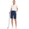 imageLittle Donkey Andy Womens Lightweight Breathable Hiking Shorts QuickDry Golf Shorts with Zipper Pockets AirHoles TechDark Blue Heather