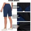imageLittle Donkey Andy Womens Lightweight Breathable Hiking Shorts QuickDry Golf Shorts with Zipper Pockets AirHoles TechDark Blue Heather