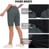 imageLittle Donkey Andy Womens Lightweight Breathable Hiking Shorts QuickDry Golf Shorts with Zipper Pockets AirHoles TechGray Heather