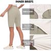 imageLittle Donkey Andy Womens Lightweight Breathable Hiking Shorts QuickDry Golf Shorts with Zipper Pockets AirHoles TechLight Khaki Heather