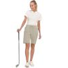 imageLittle Donkey Andy Womens Lightweight Breathable Hiking Shorts QuickDry Golf Shorts with Zipper Pockets AirHoles TechLight Khaki Heather