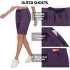 imageLittle Donkey Andy Womens Lightweight Breathable Hiking Shorts QuickDry Golf Shorts with Zipper Pockets AirHoles TechPurple Magic Heather