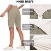imageLittle Donkey Andy Womens Lightweight Breathable Hiking Shorts QuickDry Golf Shorts with Zipper Pockets AirHoles TechSpray Green Heather