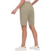 imageLittle Donkey Andy Womens Lightweight Breathable Hiking Shorts QuickDry Golf Shorts with Zipper Pockets AirHoles TechSpray Green Heather