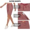 imageLittle Donkey Andy Womens Lightweight Breathable Hiking Shorts QuickDry Golf Shorts with Zipper Pockets AirHoles TechWatermelon Heather