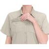imageLittle Donkey Andy Womens Stretch Quick Dry UPF50 Short Sleeve Shirt for Hiking Travel Camping01 Khaki