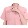 imageLittle Donkey Andy Womens Stretch Quick Dry UPF50 Short Sleeve Shirt for Hiking Travel Camping02 Pink