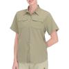imageLittle Donkey Andy Womens Stretch Quick Dry UPF50 Short Sleeve Shirt for Hiking Travel Camping03 Sage