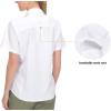 imageLittle Donkey Andy Womens Stretch Quick Dry UPF50 Short Sleeve Shirt for Hiking Travel Camping05 White