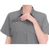 imageLittle Donkey Andy Womens Stretch Quick Dry UPF50 Short Sleeve Shirt for Hiking Travel Camping07 Steel Grey