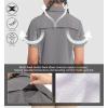 imageLittle Donkey Andy Womens Stretch Quick Dry UPF50 Short Sleeve Shirt for Hiking Travel CampingSteel Grey