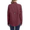 imageLittle Donkey Andy Womens UPF 50 UV Protection Shirt Long Sleeve Fishing Shirt Breathable and Fast DryAdark Red