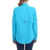 imageLittle Donkey Andy Womens UPF 50 UV Protection Shirt Long Sleeve Fishing Shirt Breathable and Fast DryAsea Blue