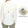 imageLittle Donkey Andy Womens UPF 50 UV Protection Shirt Long Sleeve Fishing Shirt Breathable and Fast DryBoff White