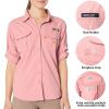 imageLittle Donkey Andy Womens UPF 50 UV Protection Shirt Long Sleeve Fishing Shirt Breathable and Fast DryBpink
