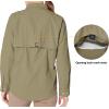 imageLittle Donkey Andy Womens UPF 50 UV Protection Shirt Long Sleeve Fishing Shirt Breathable and Fast DryBsage