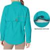 imageLittle Donkey Andy Womens UPF 50 UV Protection Shirt Long Sleeve Fishing Shirt Breathable and Fast DryBteal