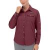 imageLittle Donkey Andy Womens UPF 50 UV Protection Shirt Long Sleeve Fishing Shirt Breathable and Fast DryCdark Red