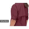 imageLittle Donkey Andy Womens UPF 50 UV Protection Shirt Long Sleeve Fishing Shirt Breathable and Fast DryCdark Red