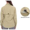 imageLittle Donkey Andy Womens UPF 50 UV Protection Shirt Long Sleeve Fishing Shirt Breathable and Fast DryCkhaki