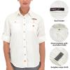imageLittle Donkey Andy Womens UPF 50 UV Protection Shirt Long Sleeve Fishing Shirt Breathable and Fast DryCoff White