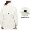 imageLittle Donkey Andy Womens UPF 50 UV Protection Shirt Long Sleeve Fishing Shirt Breathable and Fast DryCoff White