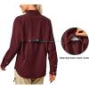 imageLittle Donkey Andy Womens UPF 50 UV Protection Shirt Long Sleeve Fishing Shirt Breathable and Fast DryRed Dahlia