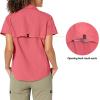 imageLittle Donkey Andy Womens UPF 50 UV Protection Shirt Long Sleeve Fishing Shirt Breathable and Fast DryShort Sleeve Watermelon
