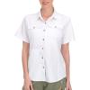 imageLittle Donkey Andy Womens Stretch Quick Dry UPF50 Short Sleeve Shirt for Hiking Travel Camping05 White