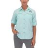 imageLittle Donkey Andy Womens UPF 50 UV Protection Shirt Long Sleeve Fishing Shirt Breathable and Fast DryClight Blue