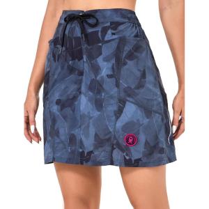 imageLittle Donkey Andy Womens Athletic Skort Skirts UPF 50 Quick Dry Golf Tennis Causal Skirt with Pockets10black Floral