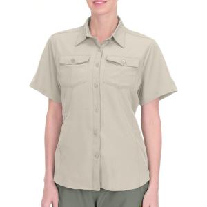 imageLittle Donkey Andy Womens Stretch Quick Dry UPF50 Short Sleeve Shirt for Hiking Travel Camping01 Khaki
