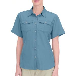 imageLittle Donkey Andy Womens Stretch Quick Dry UPF50 Short Sleeve Shirt for Hiking Travel Camping06 Slate