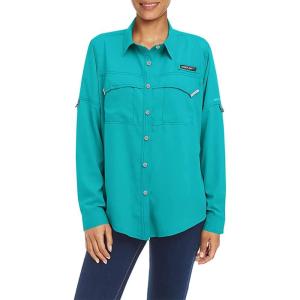 imageLittle Donkey Andy Womens UPF 50 UV Protection Shirt Long Sleeve Fishing Shirt Breathable and Fast DryAteal