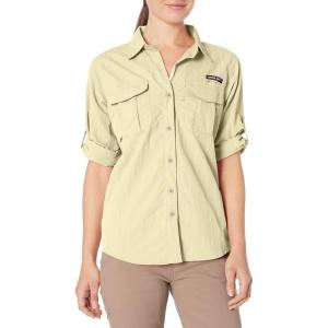 imageLittle Donkey Andy Womens UPF 50 UV Protection Shirt Long Sleeve Fishing Shirt Breathable and Fast DryBpale Yellow