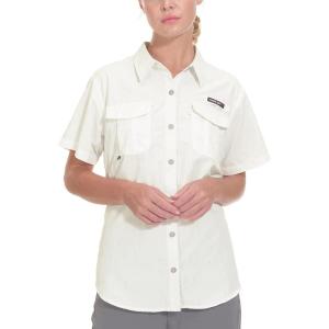 imageLittle Donkey Andy Womens UPF 50 UV Protection Shirt Long Sleeve Fishing Shirt Breathable and Fast DryShort Sleeve Off White